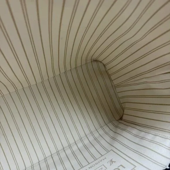 100% Authentic Louis Vuitton Neverfull W/Pouch Leather Tote Bag - Picture 14 of 16